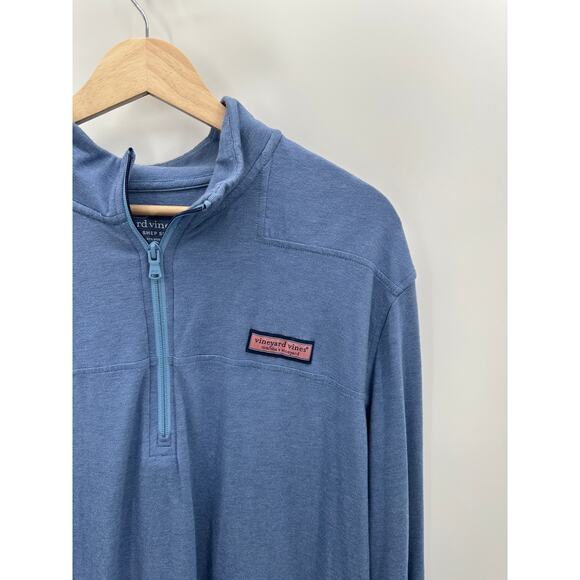 Vineyard Vines Pullover Men XL Blue Edgartown Shep Long Sleeve 1/4 Zip Preppy - Picture 5 of 8